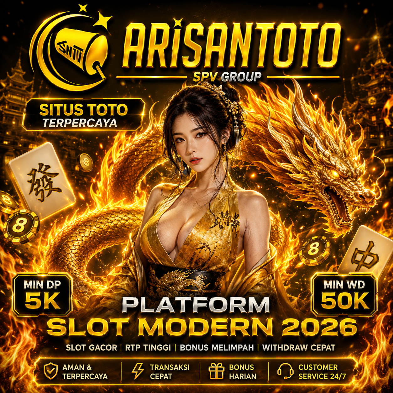Thumbnail 1 of 3, Poster, ARISANTOTO | Situs Toto Macau dan Slot Online Terpercaya dengan Akses Cepat 2026 designed and sold by ARISANTOTO.